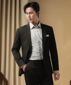 Áo Vest Đen Biluxury 7AVBB005DEN + Quần Âu 7QAVB005DEN