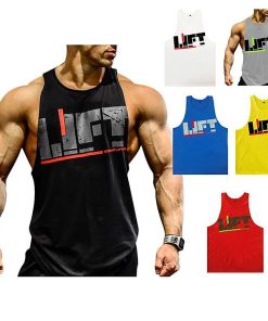 Áo Ba Lỗ Tập Gym Nam Vải Cotton Rộng Nách SA471