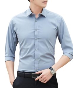 Áo Sơ Mi Nam Dài Tay Công Sở Mẫu VS01 Thời Trang Cao Cấp PONIVA Form Đẹp Chuẩn VNXK
