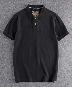 Áo thun có cổ phong cách Retro_chiến thuật_dã ngoại