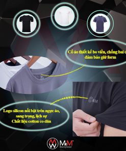 Áo thun nam Cotton Compact Premium trẻ trung năng động thấm hút mồ hôi co giãn 4 chiều MRM Manlywear