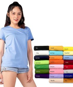 Áo Thun Trơn Andromeda Cổ Tròn Ngắn Tay Nhiều Màu Cho Cả Nam và Nữ Vải Dày Mịn