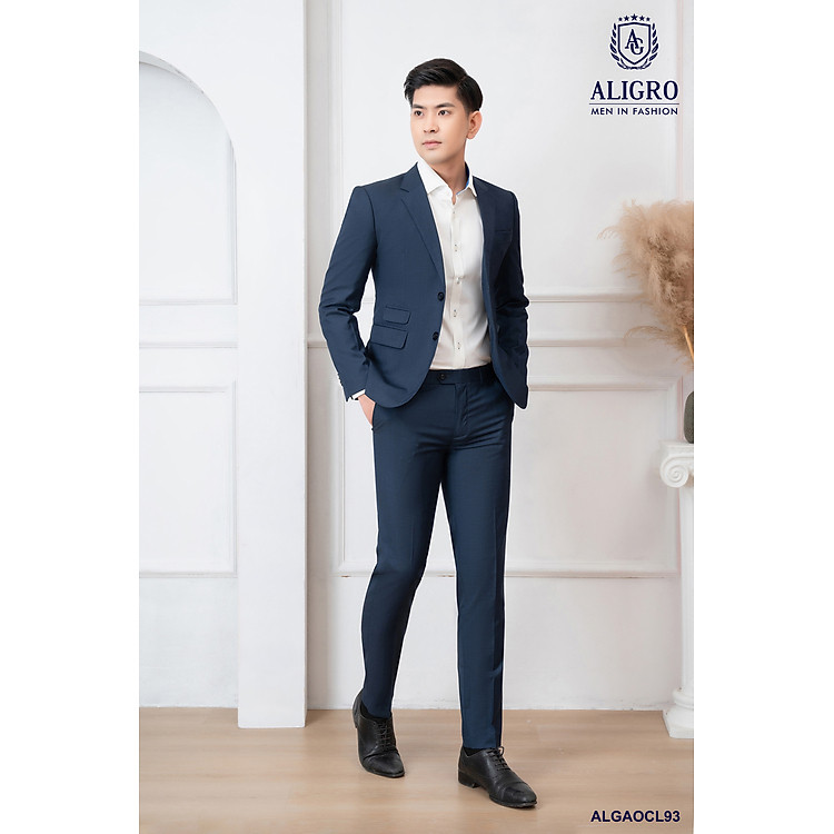 Bộ vest nam Xanh phẩy Aligro ALGCL93