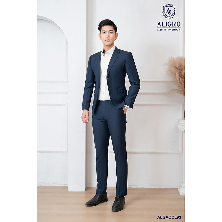 Bộ vest nam Xanh phẩy Aligro ALGCL93