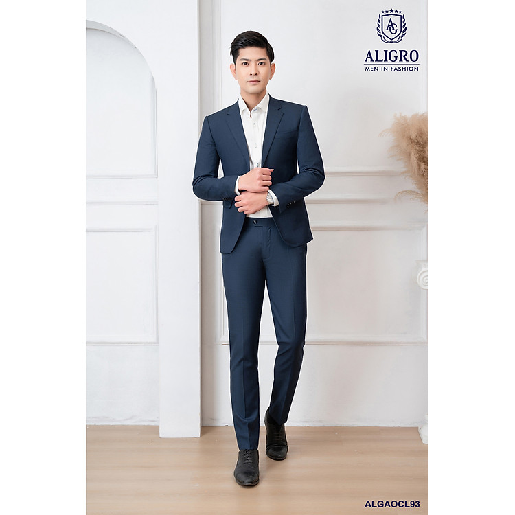 Bộ vest nam Xanh phẩy Aligro ALGCL93