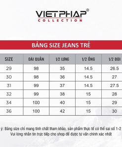 (BIG SALE) Quần Jeans Nam VIỆT PHÁP/ Chất Cotton Cao Cấp , độ bền màu cao 3615
