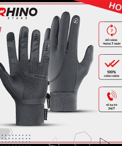 Găng tay giữ ấm mùa đông chống gió, kháng nước mưa Rhino G102 Bao tay thể thao cảm ứng điện thoại, găng tay đi xe máy, xe đạp lót nỉ cho nam nữ, bảo hộ đi phượt