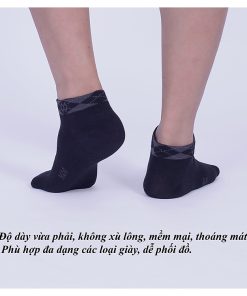Hộp 5 đôi tất vớ nam cổ ngắn kẻ caro MRM Manlywear - cùng màu, chất liệu sợi cotton êm chân, mềm mại thoáng mát, chống hôi chân