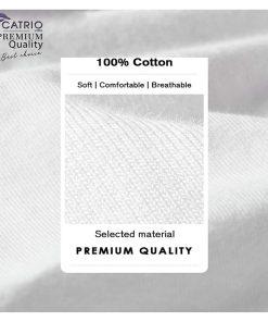 Mua ÁO LÓT NGẮN TAY CATRIO là áo phông trắng, áo thun ngắn tay cho bố, ông, người trung tuổi, vải 100̀% cotton mặc lót bên trong áo sơ mi, mặc ở nhà, đi ngủ - Trắng - SIZE...