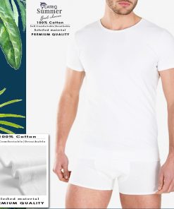 Mua Mua 3 cái ÁO PHÔNG NAM NGẮN TAY CATRIO sẽ tiết kiệm được 28K_68.000đ là áo phông trắng, áo thun ngắn tay, áo lót trong cho bố, ông, người trung tuổi, vải 100̀% cotton, cổ...