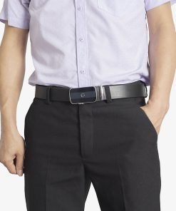 Mua Thắt lưng nam, dây nịt nam da bò thật nguyên tấm Bụi Leather L110 - Khóa tự động, nhiều mặt khóa tùy chọn - Bảo hành 12 tháng - Mặt khoá M2 tại BỤI LEATHER OFFICIAL