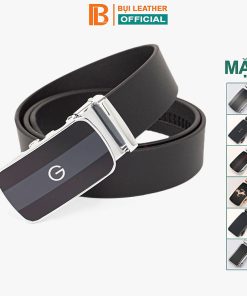 Mua Thắt lưng nam, dây nịt nam da bò thật nguyên tấm Bụi Leather L110 - Khóa tự động, nhiều mặt khóa tùy chọn - Bảo hành 12 tháng - Mặt khoá M2 tại BỤI LEATHER OFFICIAL
