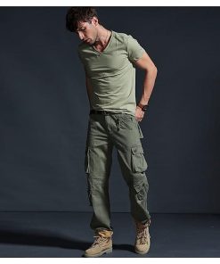 Quần dài kaki túi hộp ống rộng_dã ngoại_du lịch