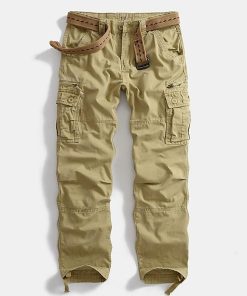 Quần dài kaki túi hộp phong cách Retro_dã ngoại