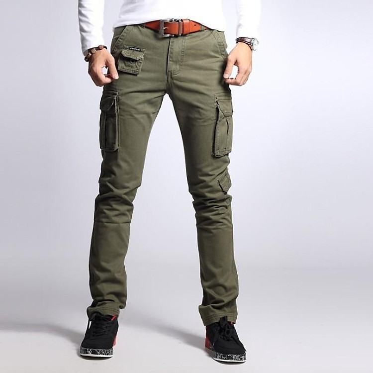 Quần dài kaki_túi hộp_dã ngoại_du lịch