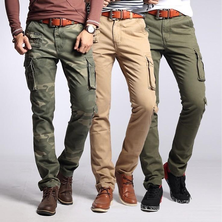 Quần dài kaki_túi hộp_dã ngoại_du lịch