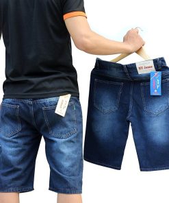 Quần Đùi Bò Nam Andromeda Phom Đứng Wash Nhẹ Vải Dày Không Ra Màu