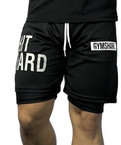 Quần hai lớp nam tập gym DO GYM SHOP chất thun lỗ kim thoáng khí khi chơi thể thao