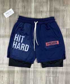 Quần hai lớp nam tập gym DO GYM SHOP chất thun lỗ kim thoáng khí khi chơi thể thao