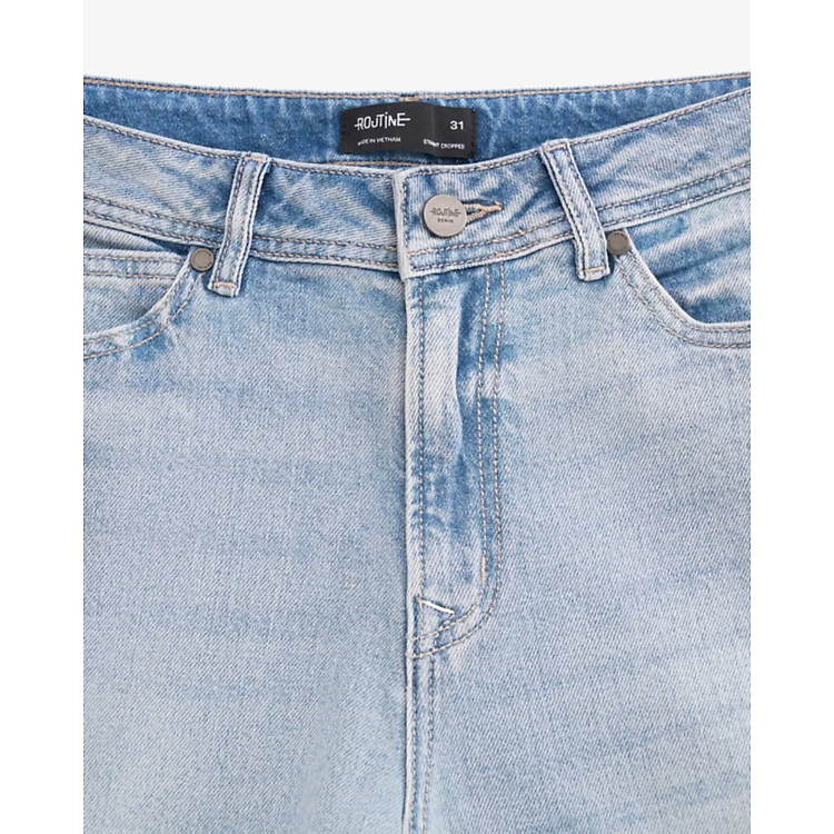 Quần jeans nam ống Suông . Form Straight cropped - ROUTINE 10F24DPA018 | ROUTINE CÀ MAU
