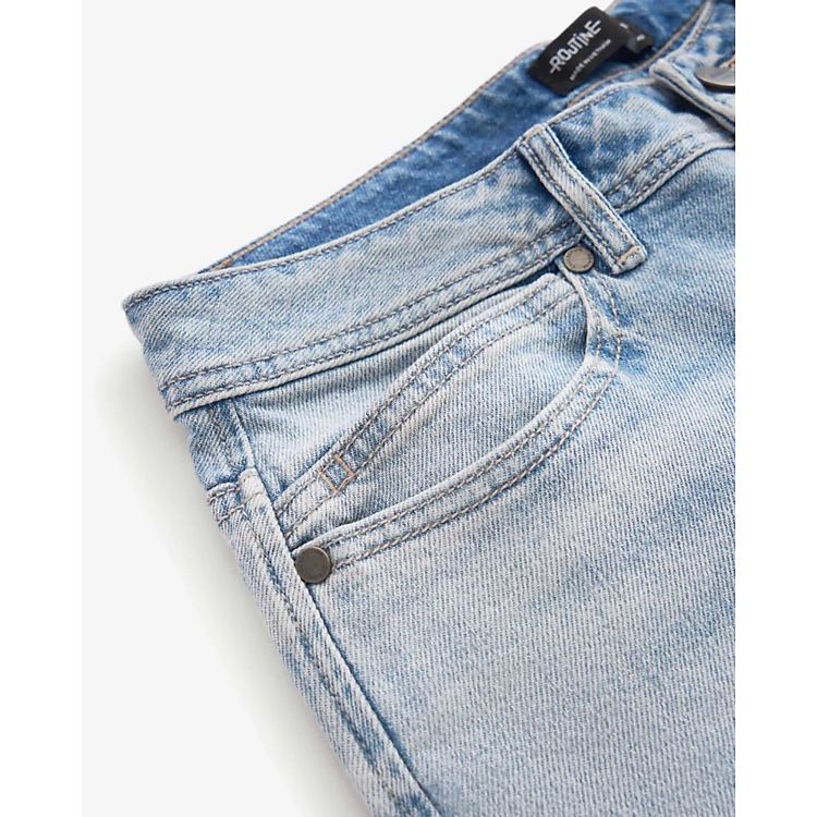 Quần jeans nam ống Suông . Form Straight cropped - ROUTINE 10F24DPA018 | ROUTINE CÀ MAU