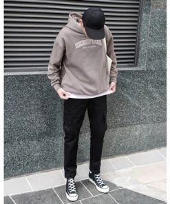 Quần Kaki Túi Hộp Retro đen (nam nữ ) chất liệu kaki bền bỉ mềm mịn
