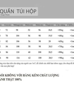 Quần Kaki Túi Hộp Retro đen (nam nữ ) chất liệu kaki bền bỉ mềm mịn