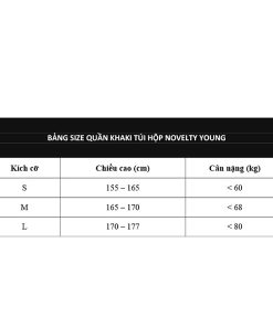 Quần khaki dù túi hộp Novelty Young