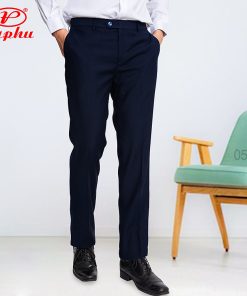 Quần tây nam cao cấp Amazing màu đen và xanh đen, form truyền thống công sở, không ly, ống đứng