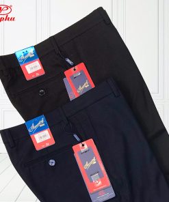 Quần tây nam cao cấp Amazing màu xanh đen, form truyền thống công sở, không ly, ống đứng