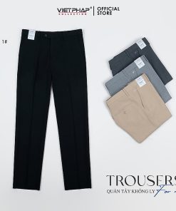 Quần Tây Nam VIỆT PHÁP Form Classic Không Ly Chất liệu Cao Cấp Chống Nhăn, Độ Bền Cao 2028