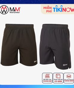 Set 2 quần đùi nam, quần Short Gió nam thể thao Basic trẻ trung năng động, thoáng mát co giãn 4 chiều MRM Manlywear